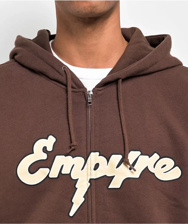 Empyre Sidebar Dark Brown Zip Hoodie