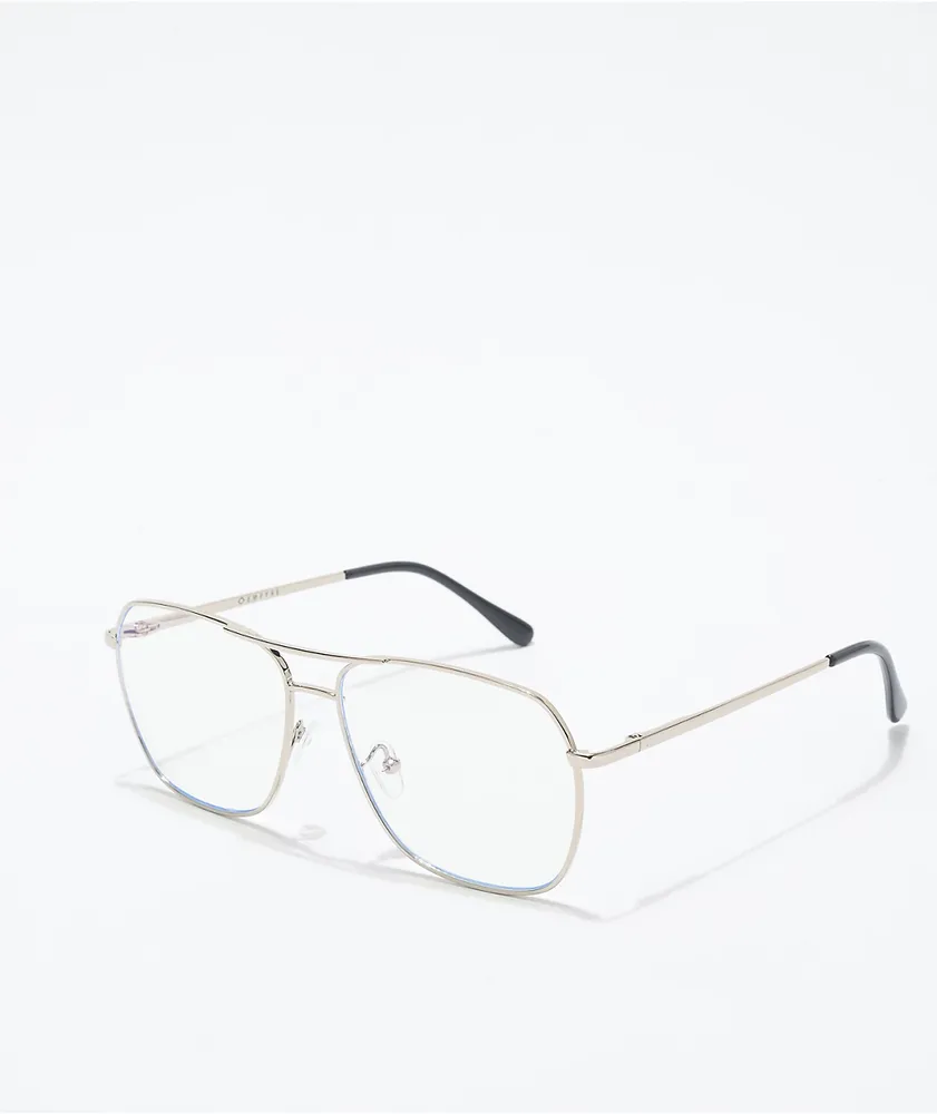 Empyre Silver Pilot Blue Light Glasses