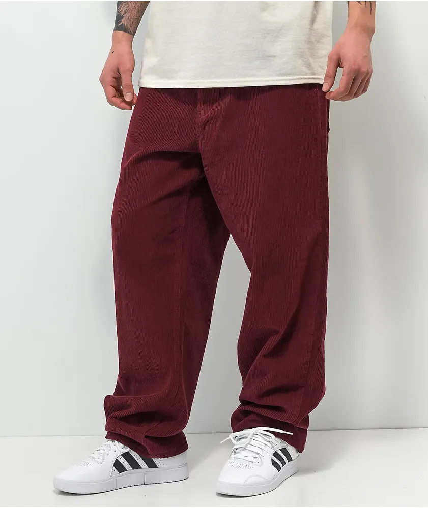 Aeropostale Pants Extra Large Adult Red Burgundy Sweatpants Tapered Pull On  Logo