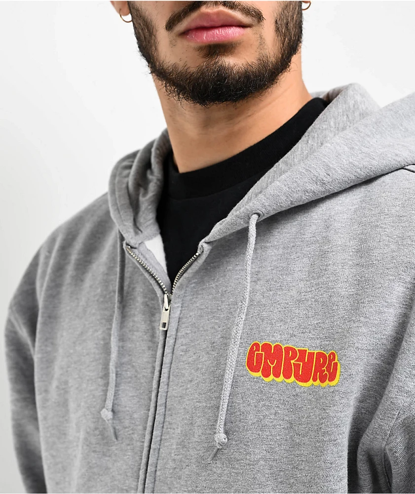 Empyre Skate Graffiti Logo Grey Hoodie