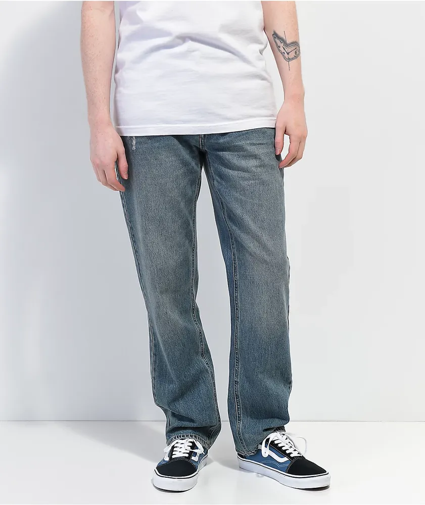 Plain Washed 4oz Denim, Medium Blue