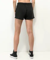 Empyre Skull & Rose Black Sweat Shorts