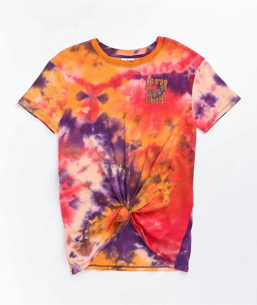 Empyre Sloane So Far Gone Tie Dye Tie Front T-Shirt