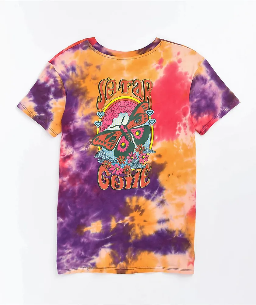 Empyre Sloane So Far Gone Tie Dye Tie Front T-Shirt