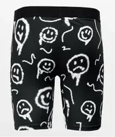 Empyre Smile Allover Print Black Boxer Briefs