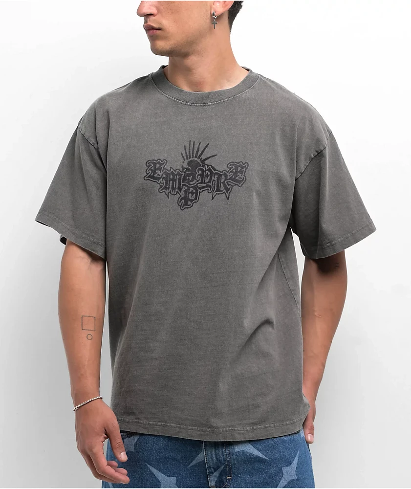 Empyre Spray Punk Grey Wash T-Shirt
