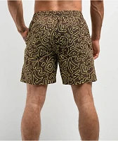 Empyre Squiggle Floater Brown Board Shorts