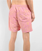 Empyre Squiggle Floater Pink & Yellow Board Shorts