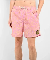 Empyre Squiggle Floater Pink & Yellow Board Shorts