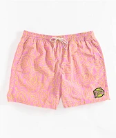 Empyre Squiggle Floater Pink & Yellow Board Shorts