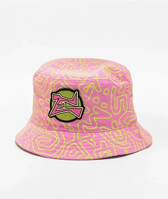 Empyre Squiggle Pink Bucket Hat