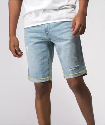 Empyre State Destroyed Denim Shorts