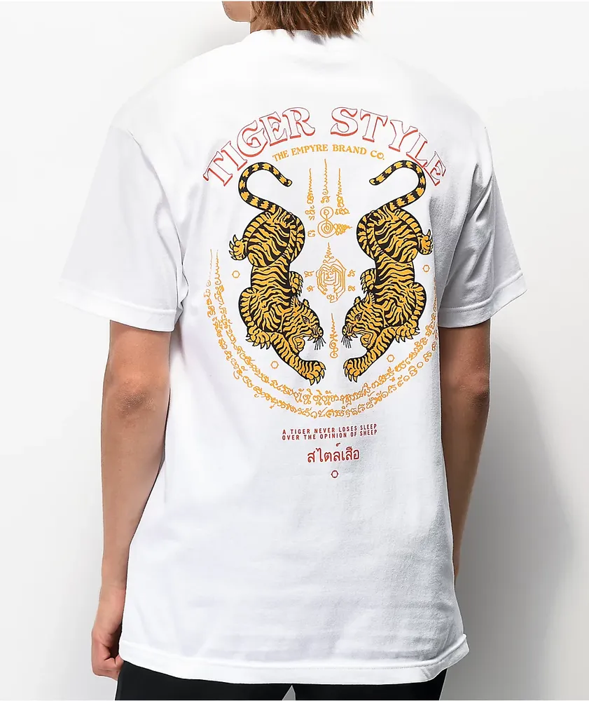 Hollister Tiger Logo T-shirt In White for Men