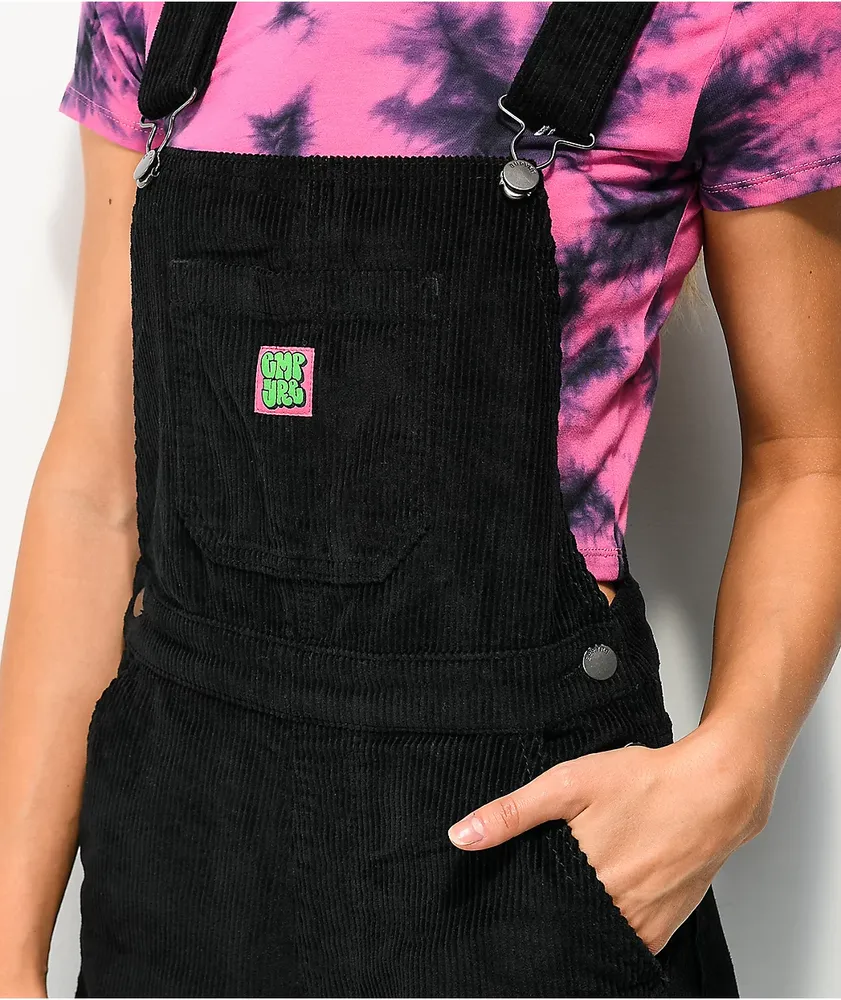 Empyre Suzie Black Corduroy Overalls