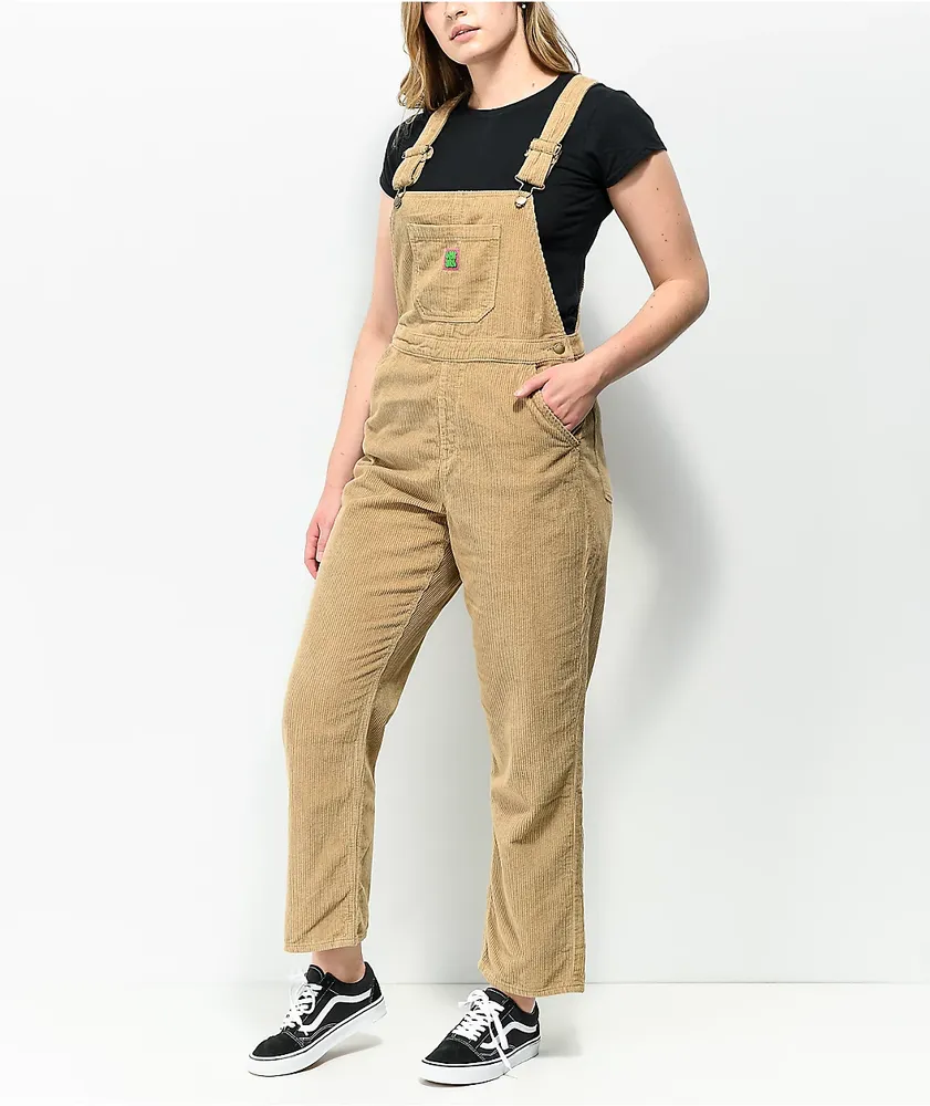 Empyre Suzie Khaki Corduroy Overalls