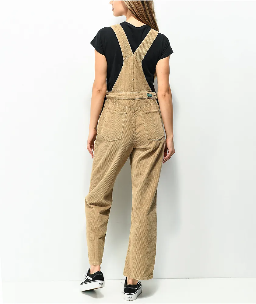 Empyre Suzie Khaki Corduroy Overalls