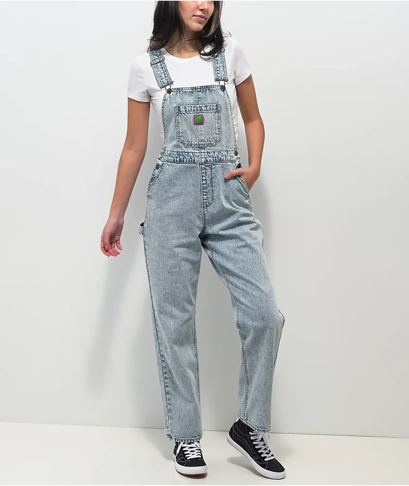 Washed Black Slouchy Wide Leg Dungaree Romper