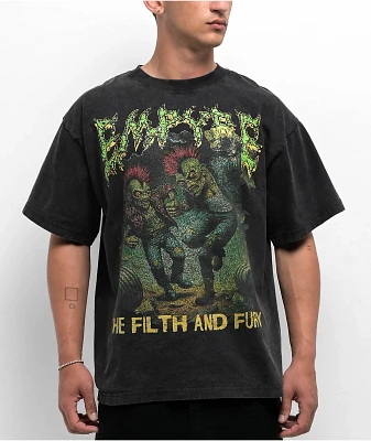 Empyre Swamp Mosh Black Wash T-Shirt
