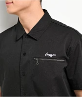 Empyre Swarm Black Button Up Short Sleeve Shirt