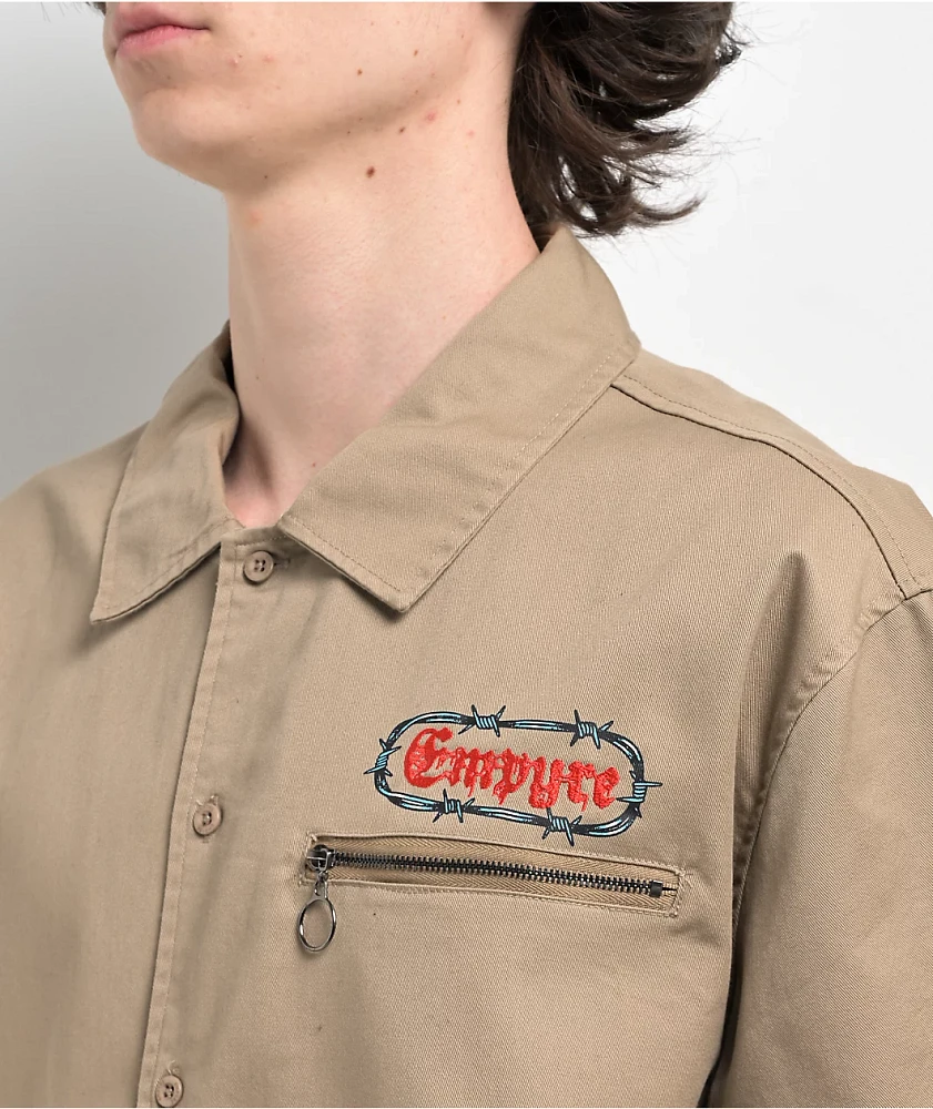 Empyre Swarm Tan Short Sleeve Shirt
