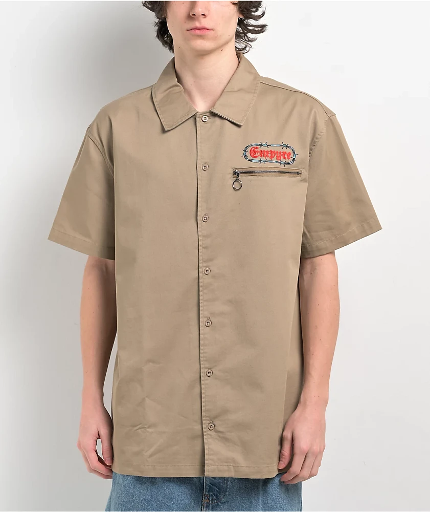 Empyre Swarm Tan Short Sleeve Shirt