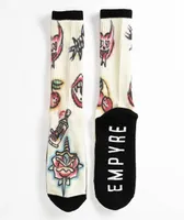 Empyre Sweep Black & White Crew Socks 