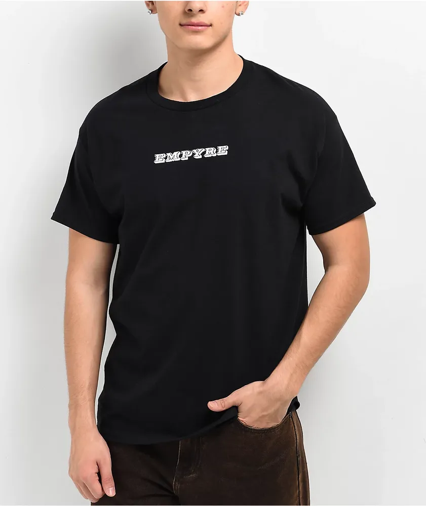 Empyre Graffiti Embroidered Brown T-Shirt