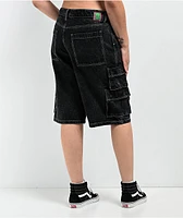 Empyre Sydney Bold Black Wash Cargo Shorts