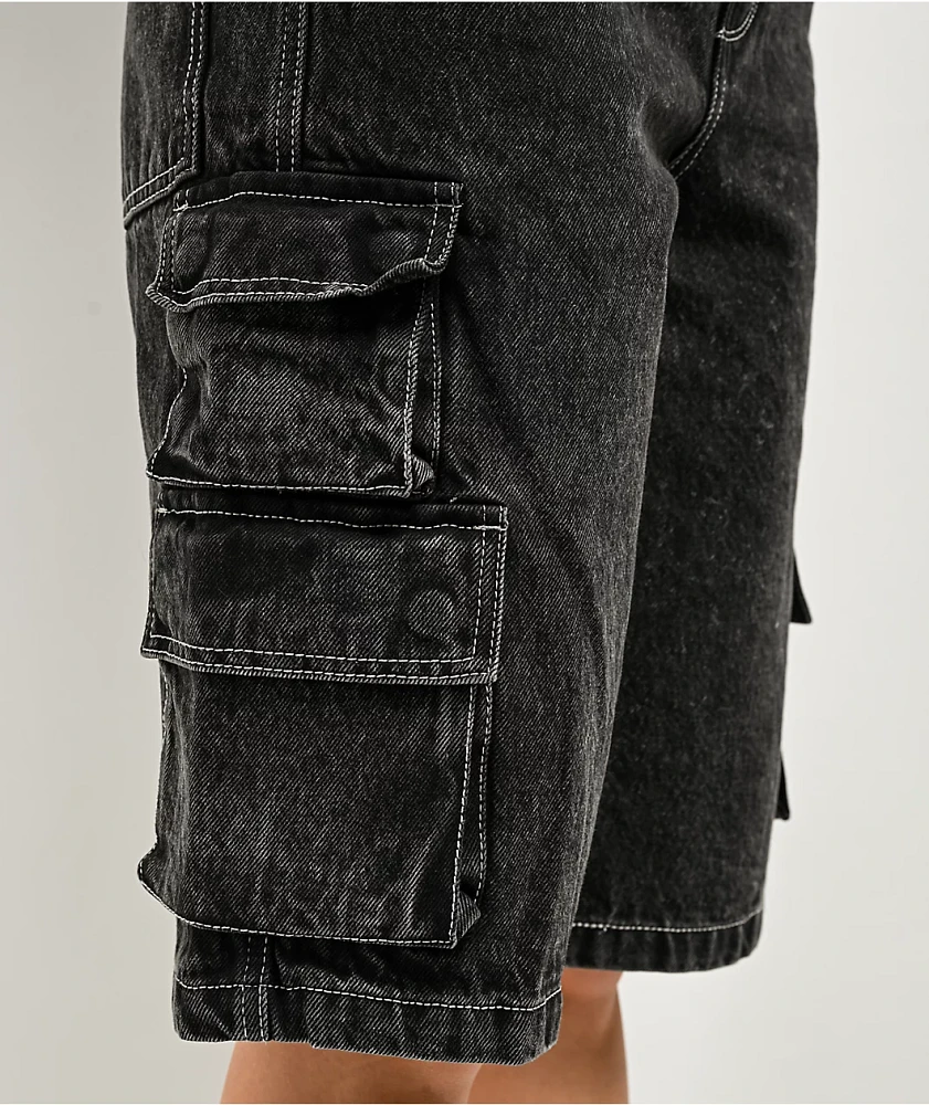 Empyre Sydney Bold Black Wash Cargo Shorts