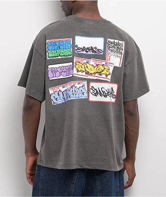 Empyre Tagged Signs Charcoal T-Shirt
