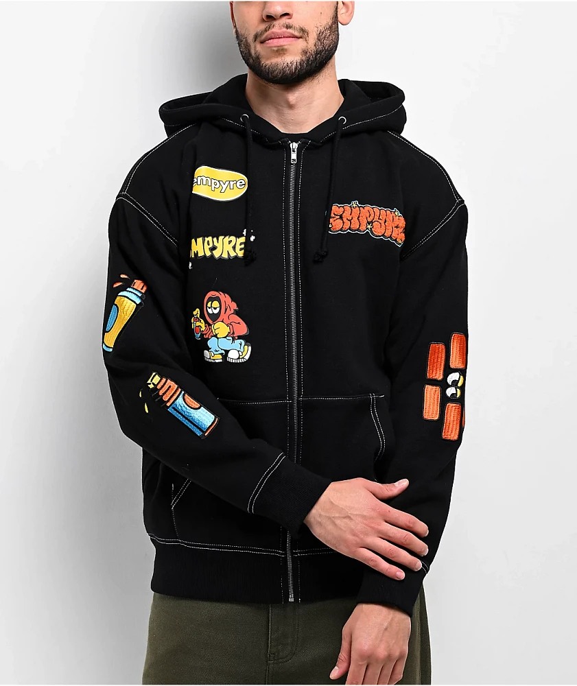 Empyre Tagger Black Zip Hoodie