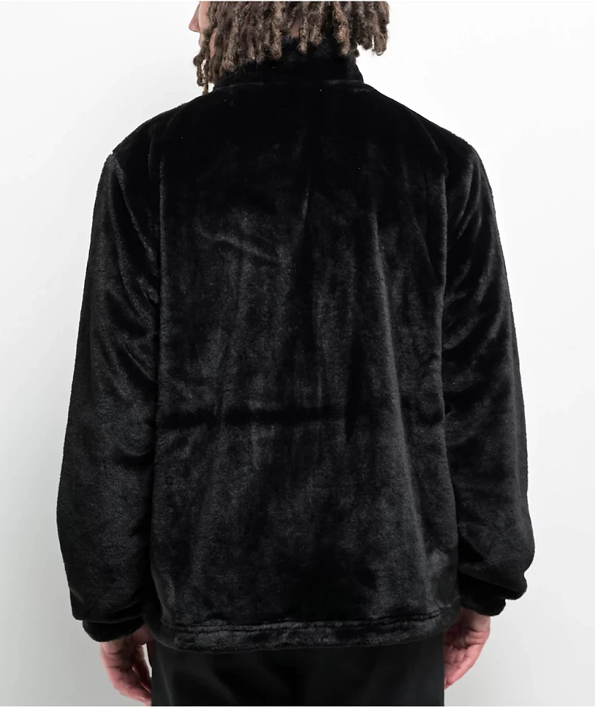 Empyre Talon Black Faux Fur Zip Jacket