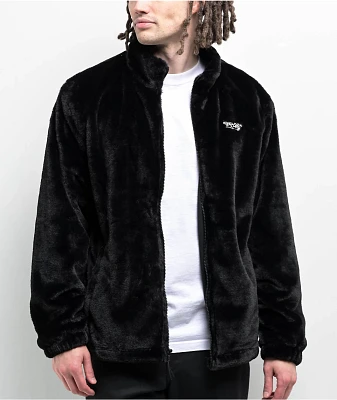 Empyre Talon Black Faux Fur Zip Jacket