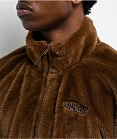 Empyre Talon Brown Faux Fur Zip Jacket