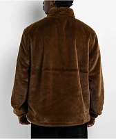 Empyre Talon Brown Faux Fur Zip Jacket