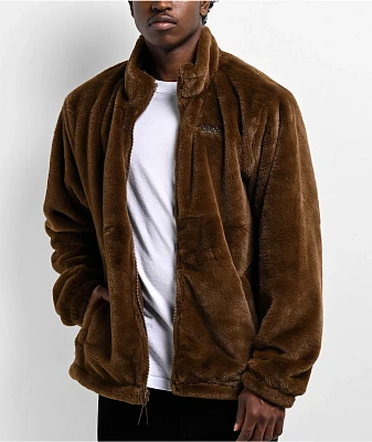 Empyre Talon Brown Faux Fur Zip Jacket