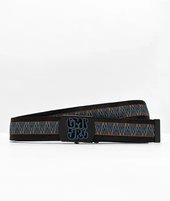 Empyre Taped Black, Blue & Brown Web Belt 