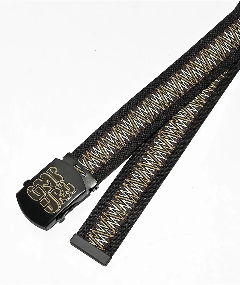 Empyre Taped Black, Grey & Brown Web Belt