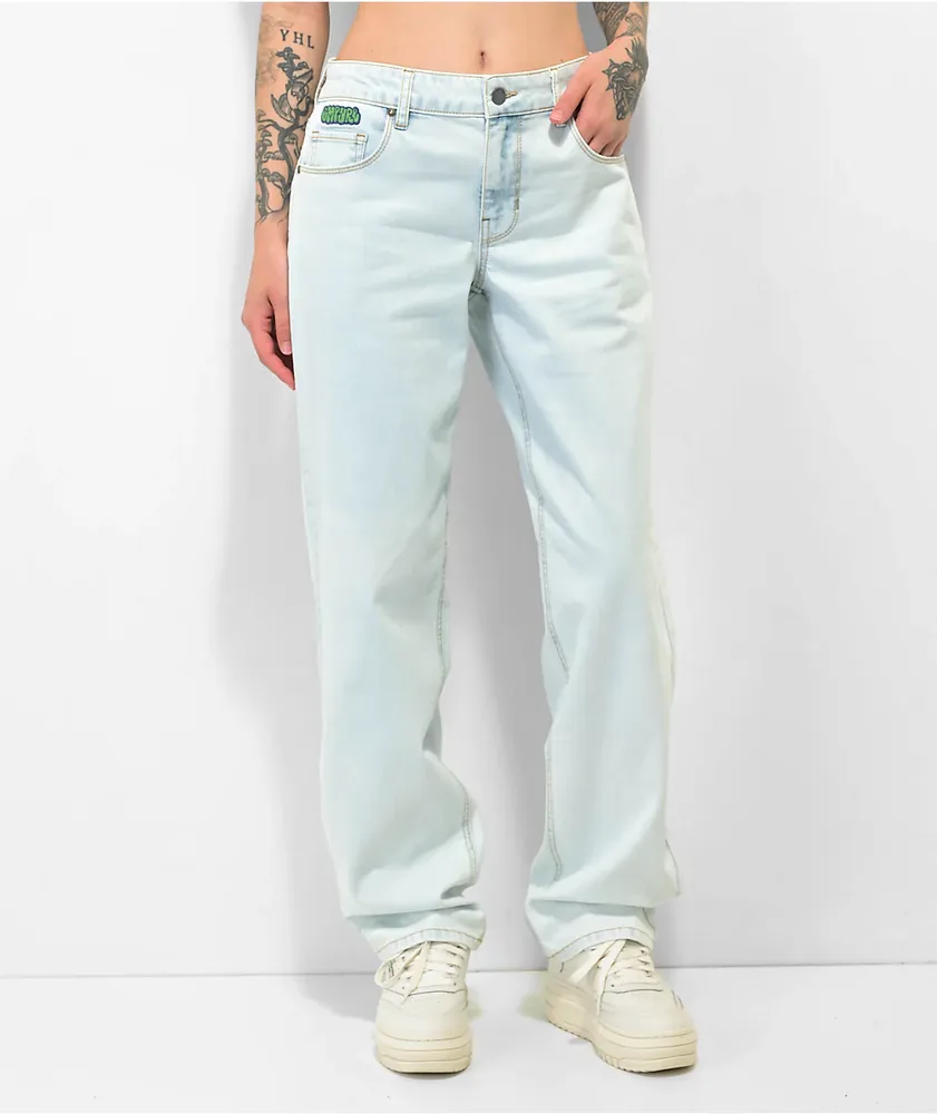 Empyre Tara Low Rise Whisper Wash Denim Skate Jeans