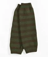 Empyre Tempest Caramel & Olive Stripe Legwarmers