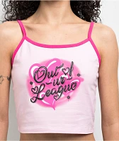 Empyre Terrie Pink Crop Tank Top