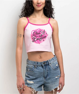 Empyre Terrie Pink Crop Tank Top