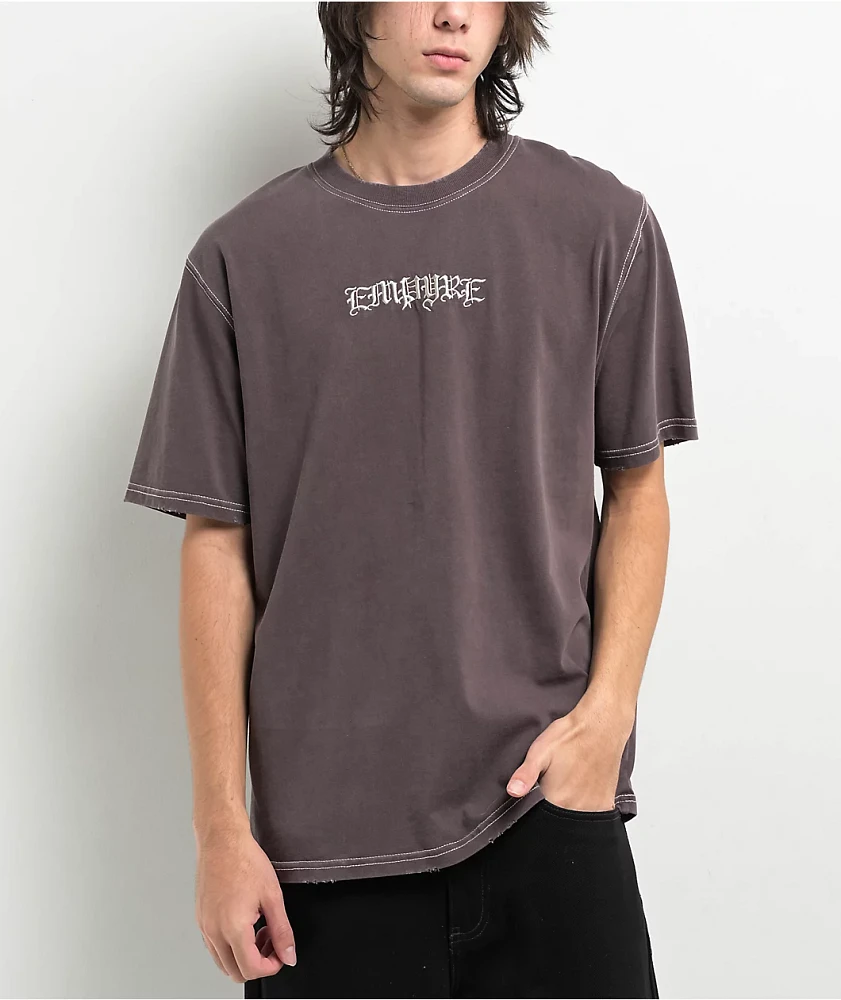 Empyre Throne Charcoal Grey Knit T-Shirt