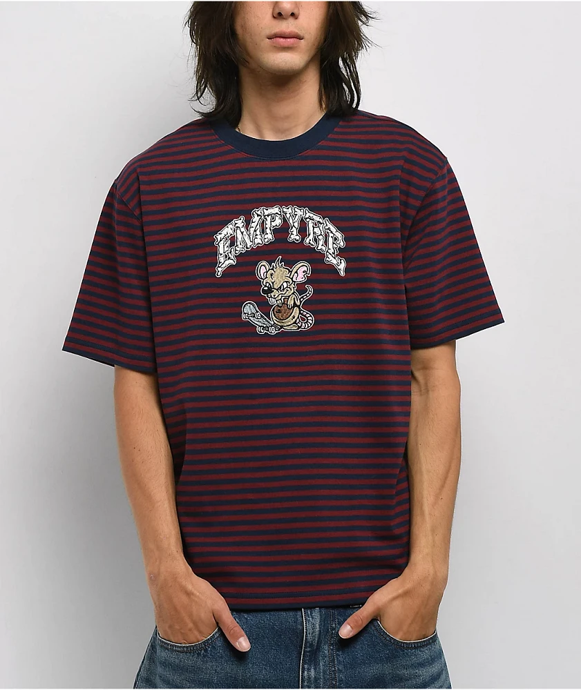 Empyre Tiny Tim Maroon Stripe T-Shirt