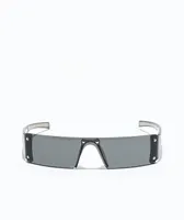 Empyre Token Black Mini Rectangle Sunglasses