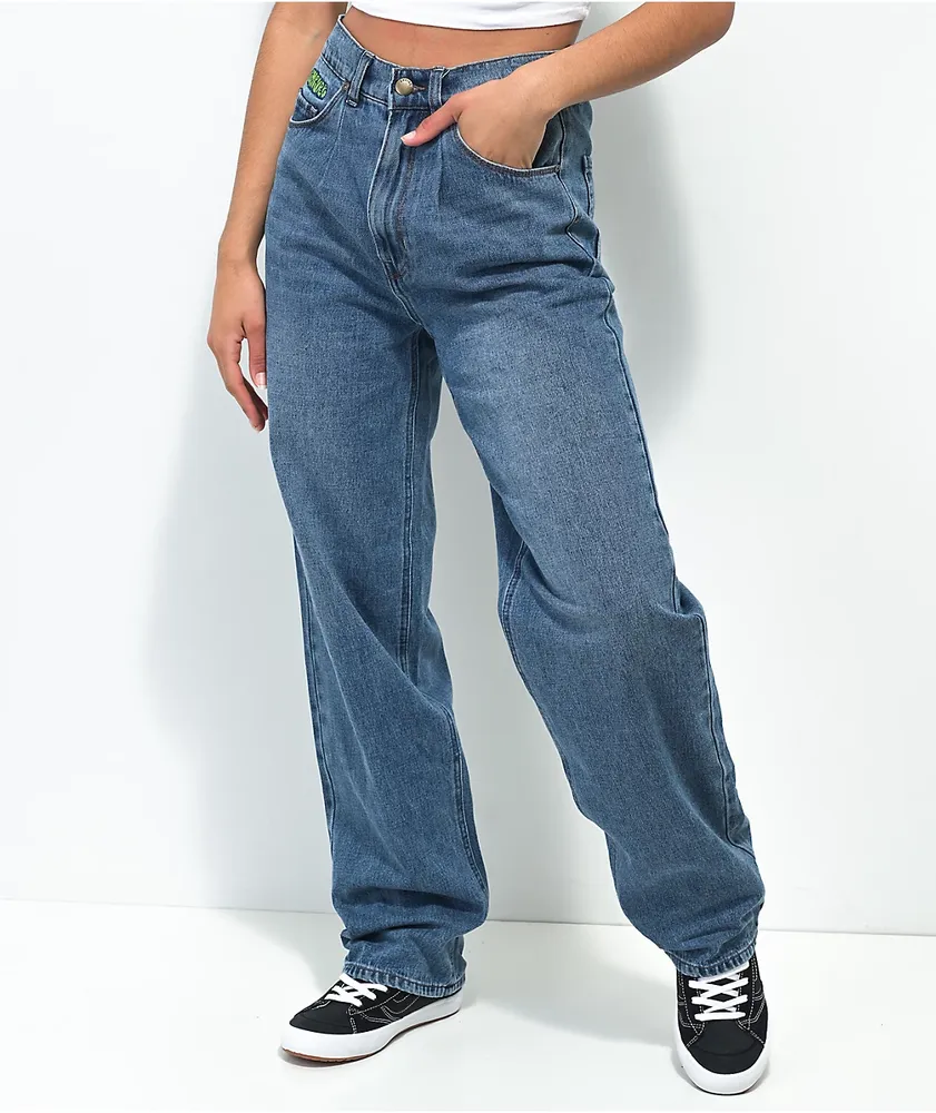 Empyre Tori 90s Medium Wash Denim Skate Jeans