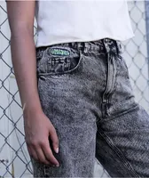 Empyre Tori Black Acid Wash Skate Jeans