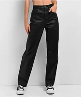 Empyre Tori Black Coated Denim Skinny Jeans