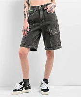 Empyre Tori Charcoal Wash Zip Off Cargo Skate Jeans