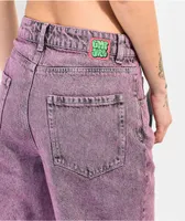 Empyre Tori Fuscia Acid Wash Skate Jeans